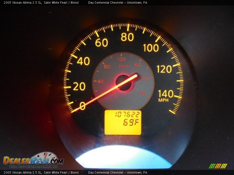 2005 Nissan Altima 2.5 SL Satin White Pearl / Blond Photo #20