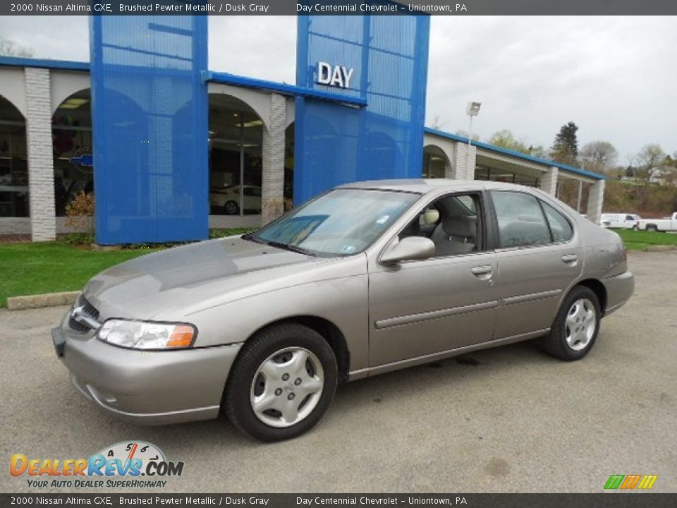 2000 Nissan Altima GXE Brushed Pewter Metallic / Dusk Gray Photo #1