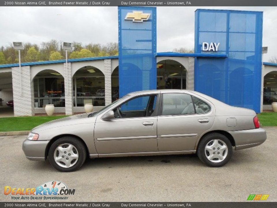2000 Nissan Altima GXE Brushed Pewter Metallic / Dusk Gray Photo #2