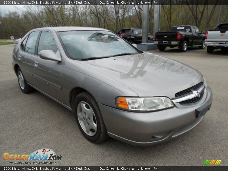 2000 Nissan Altima GXE Brushed Pewter Metallic / Dusk Gray Photo #8