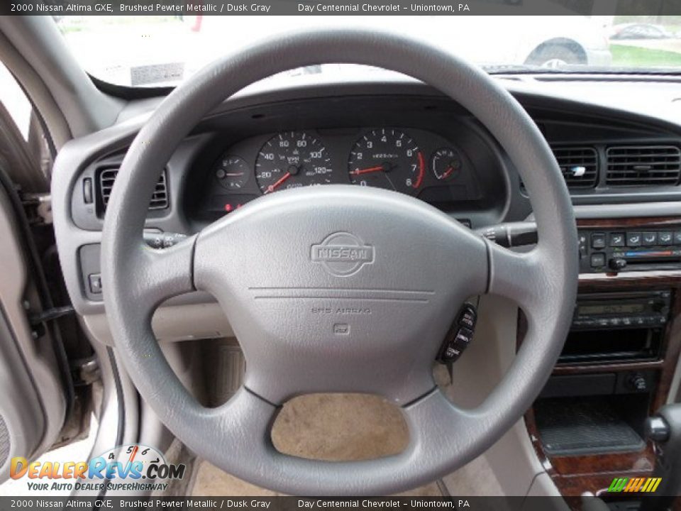 2000 Nissan Altima GXE Brushed Pewter Metallic / Dusk Gray Photo #13