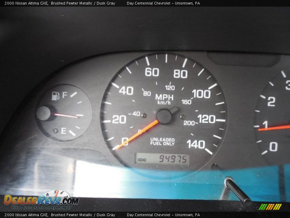 2000 Nissan Altima GXE Brushed Pewter Metallic / Dusk Gray Photo #20
