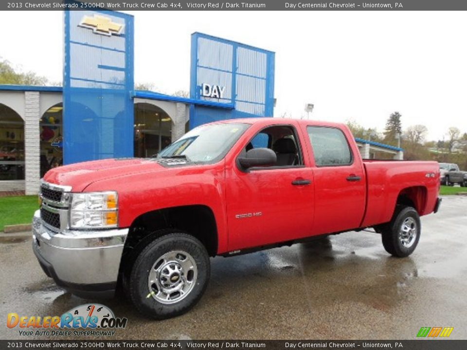 2013 Chevrolet Silverado 2500HD Work Truck Crew Cab 4x4 Victory Red / Dark Titanium Photo #1