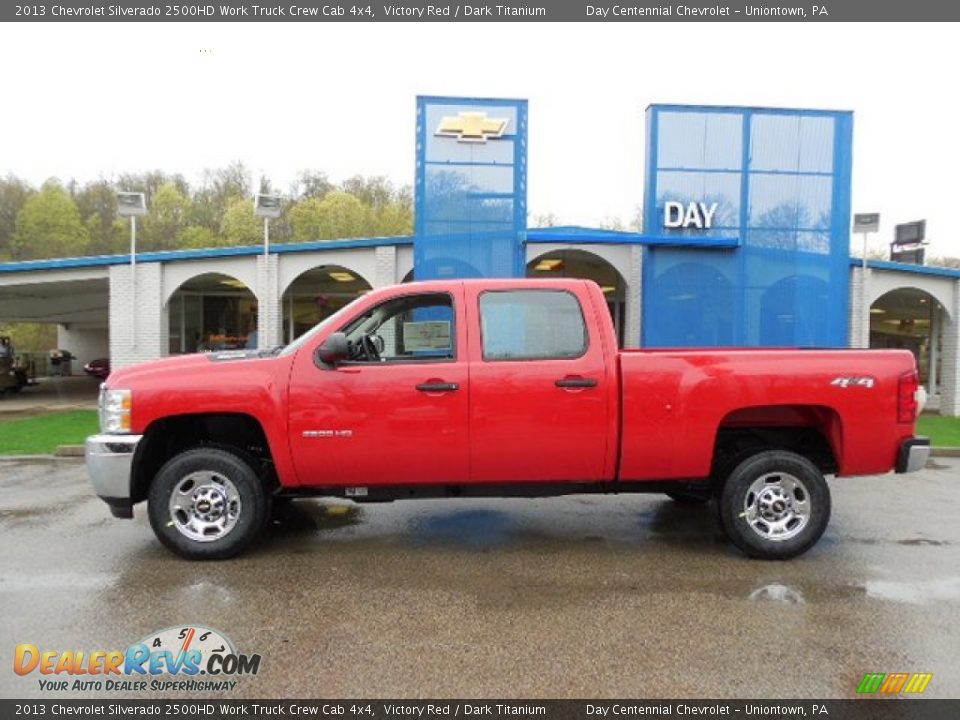 2013 Chevrolet Silverado 2500HD Work Truck Crew Cab 4x4 Victory Red / Dark Titanium Photo #2