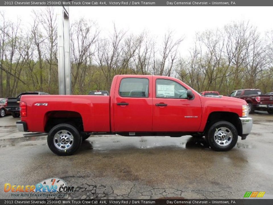 2013 Chevrolet Silverado 2500HD Work Truck Crew Cab 4x4 Victory Red / Dark Titanium Photo #7