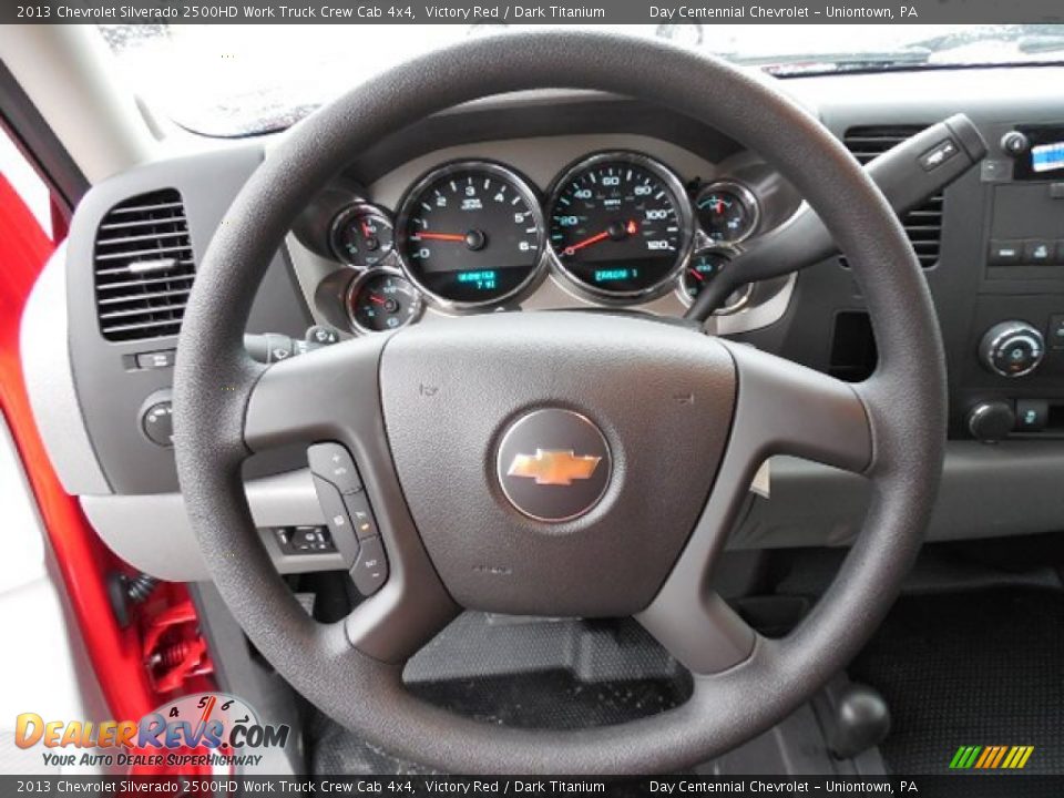 2013 Chevrolet Silverado 2500HD Work Truck Crew Cab 4x4 Victory Red / Dark Titanium Photo #17
