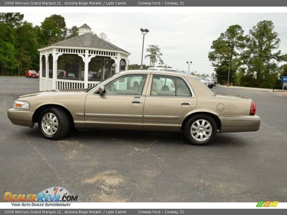 2006 Mercury Grand Marquis LS Arizona Beige Metallic / Light Camel Photo #9