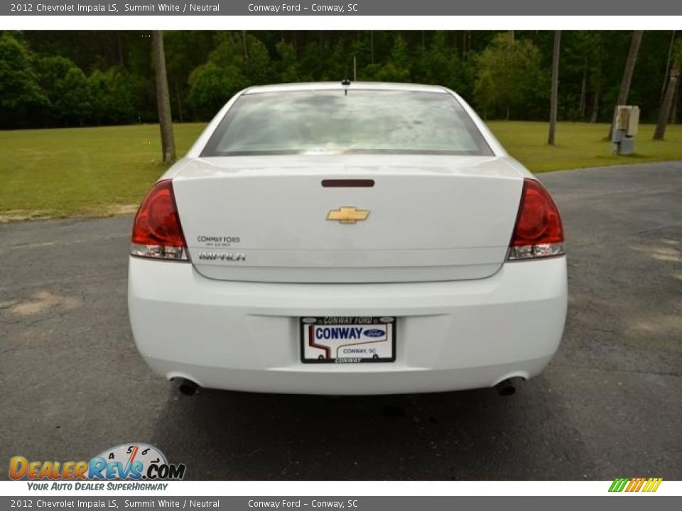 2012 Chevrolet Impala LS Summit White / Neutral Photo #6