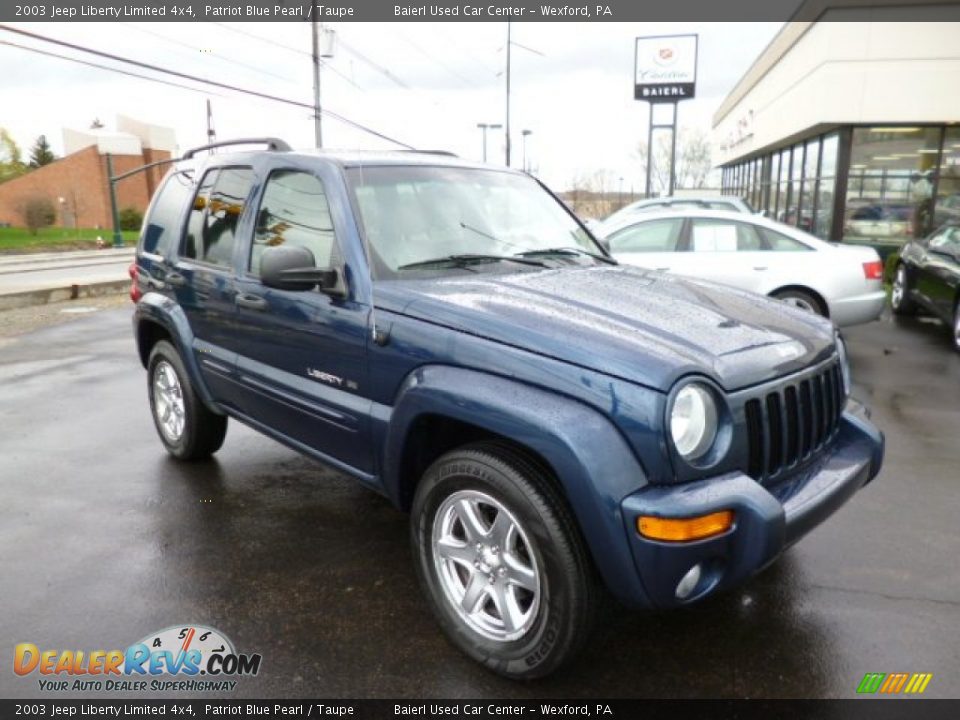 2003 Jeep Liberty Limited 4x4 Patriot Blue Pearl / Taupe Photo #1