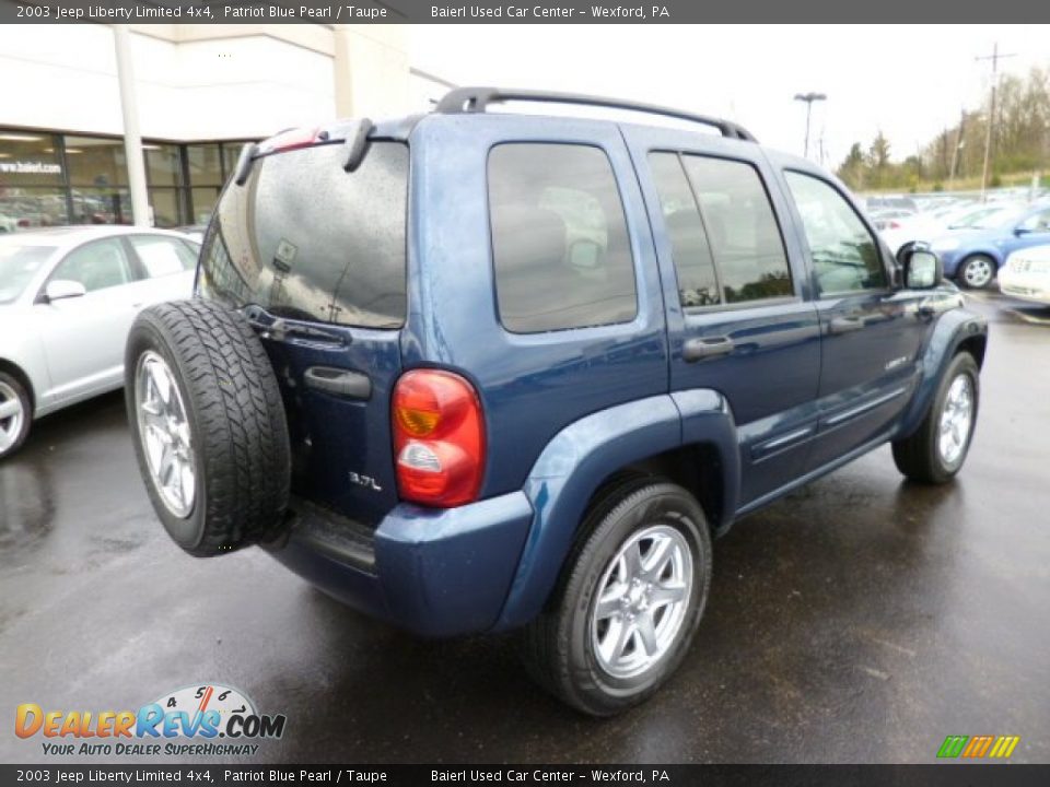 Patriot Blue Pearl 2003 Jeep Liberty Limited 4x4 Photo #7