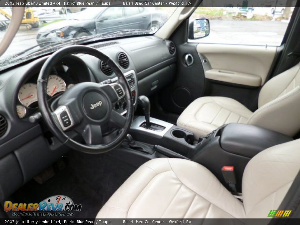 Taupe Interior - 2003 Jeep Liberty Limited 4x4 Photo #16