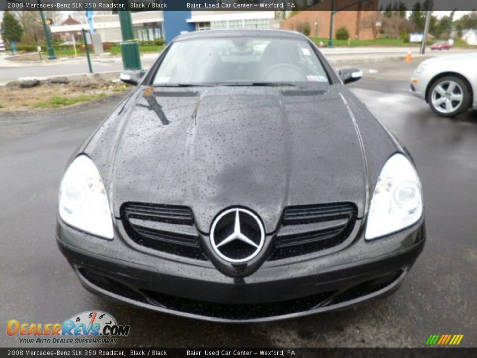 2008 Mercedes-Benz SLK 350 Roadster Black / Black Photo #2