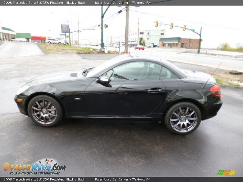 2008 Mercedes-Benz SLK 350 Roadster Black / Black Photo #4