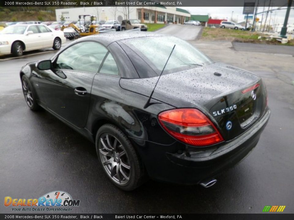 2008 Mercedes-Benz SLK 350 Roadster Black / Black Photo #5