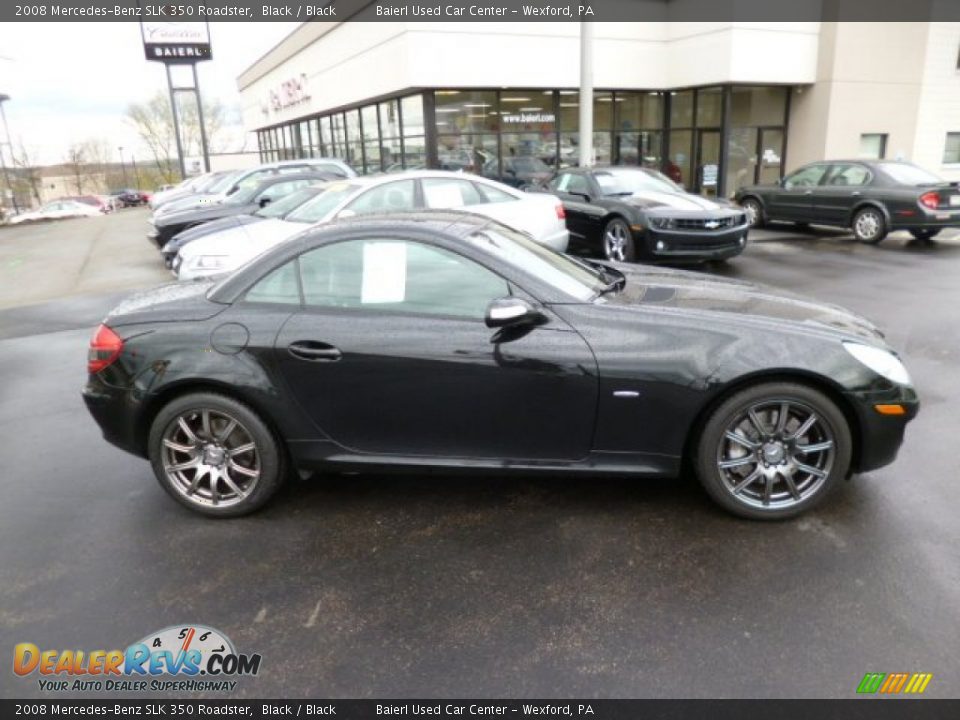 2008 Mercedes-Benz SLK 350 Roadster Black / Black Photo #8