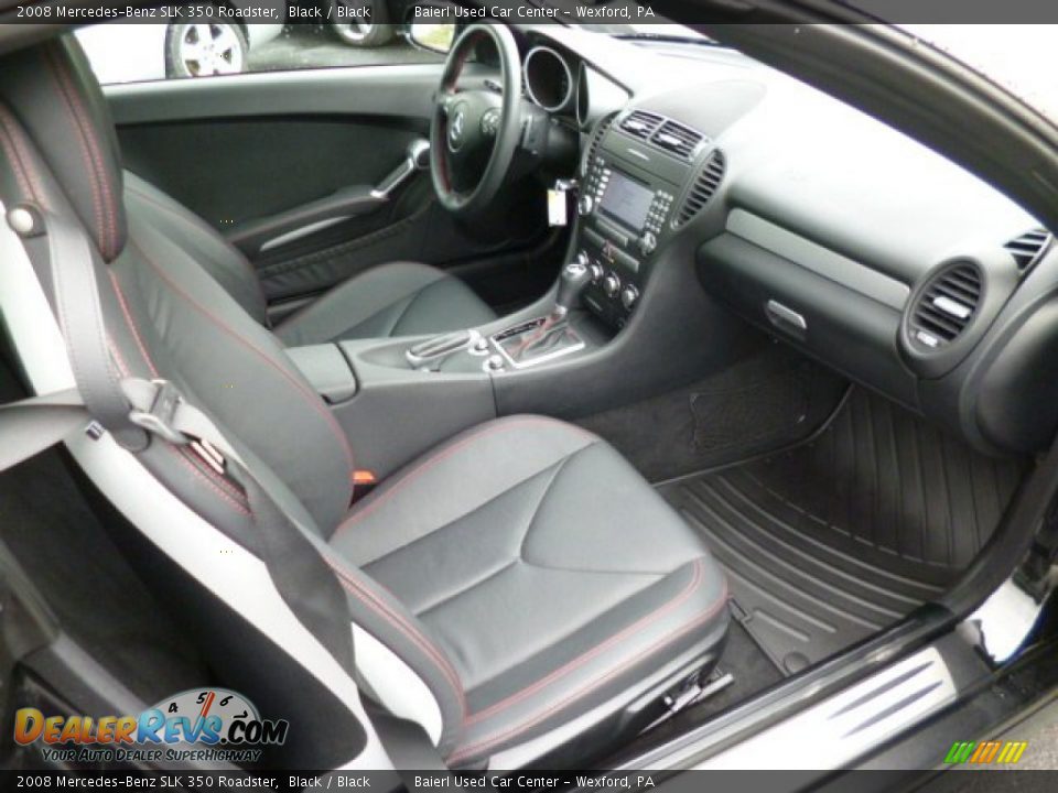 Black Interior - 2008 Mercedes-Benz SLK 350 Roadster Photo #10