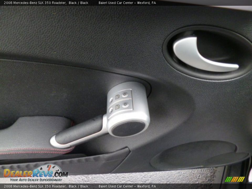 2008 Mercedes-Benz SLK 350 Roadster Black / Black Photo #16
