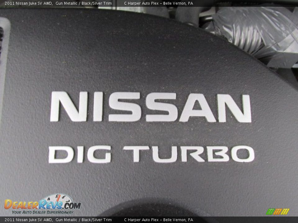2011 Nissan Juke SV AWD Gun Metallic / Black/Silver Trim Photo #12