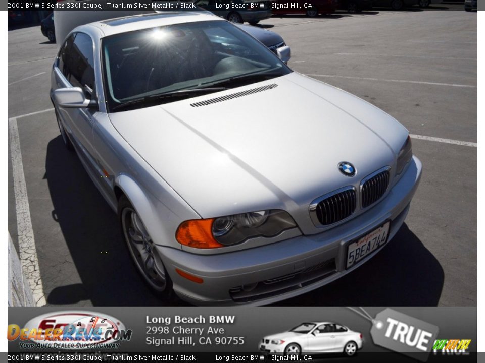 2001 BMW 3 Series 330i Coupe Titanium Silver Metallic / Black Photo #1