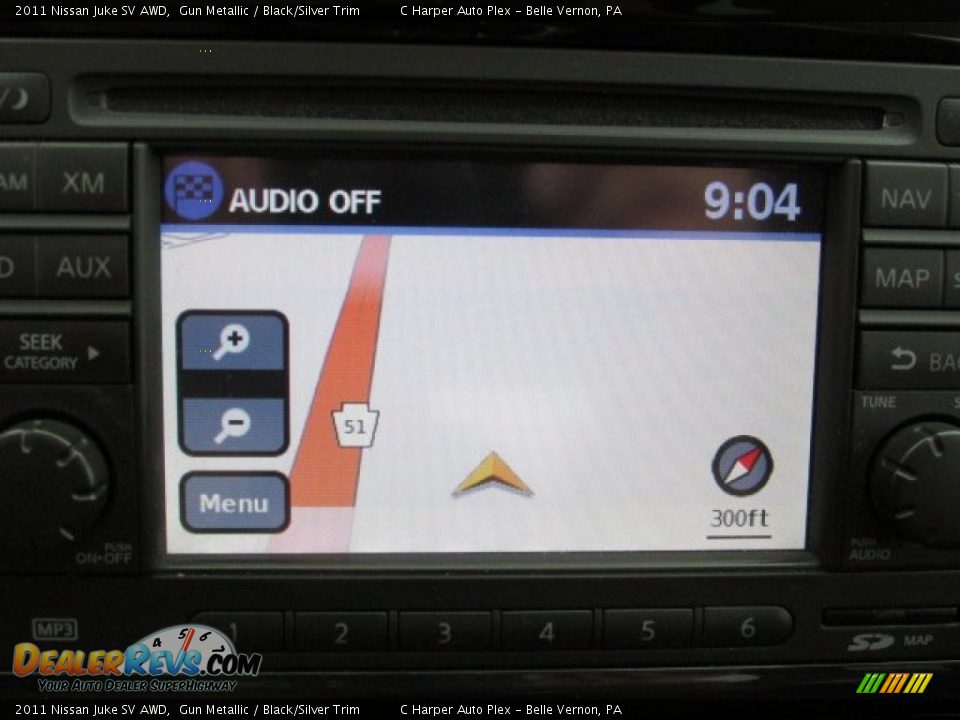 2011 Nissan Juke SV AWD Gun Metallic / Black/Silver Trim Photo #17