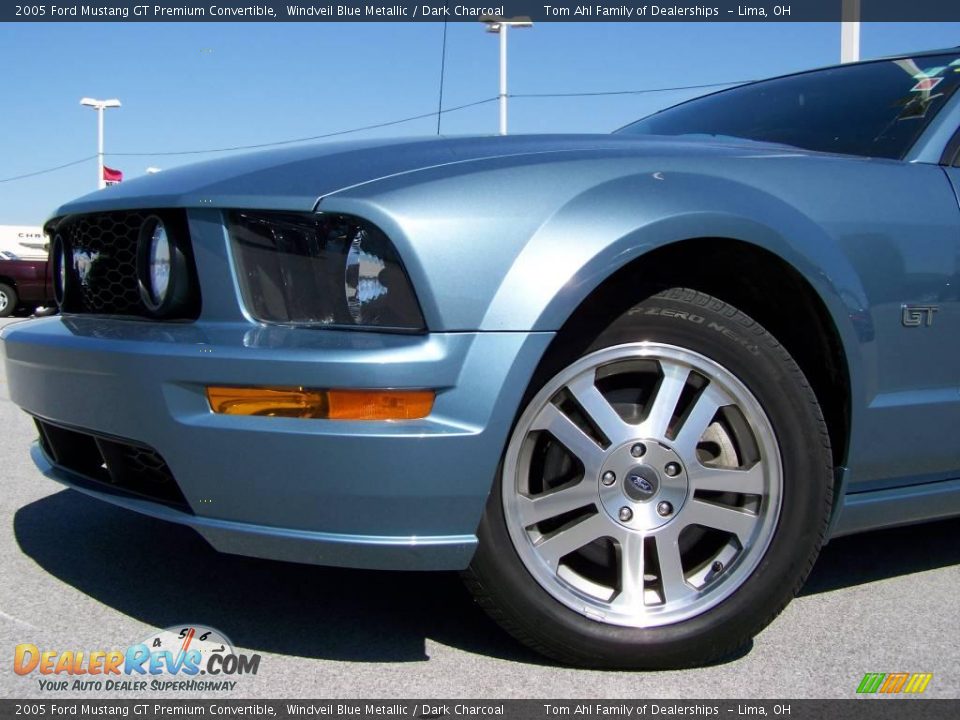 2005 Ford Mustang GT Premium Convertible Windveil Blue Metallic / Dark Charcoal Photo #2