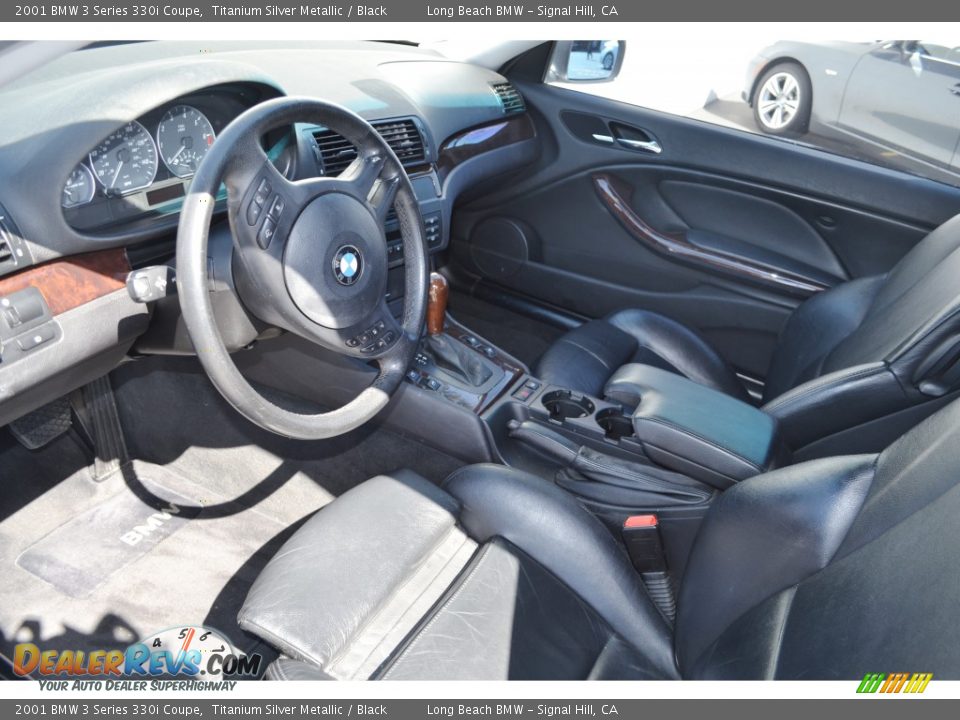2001 BMW 3 Series 330i Coupe Titanium Silver Metallic / Black Photo #3