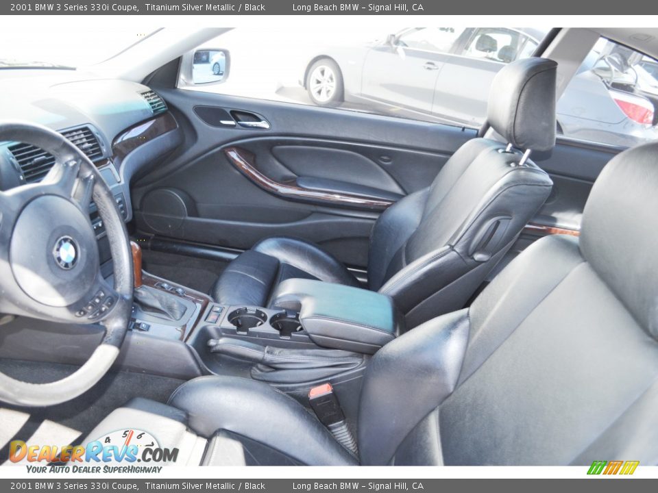 2001 BMW 3 Series 330i Coupe Titanium Silver Metallic / Black Photo #4