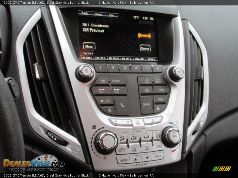 Controls of 2012 GMC Terrain SLE AWD Photo #15