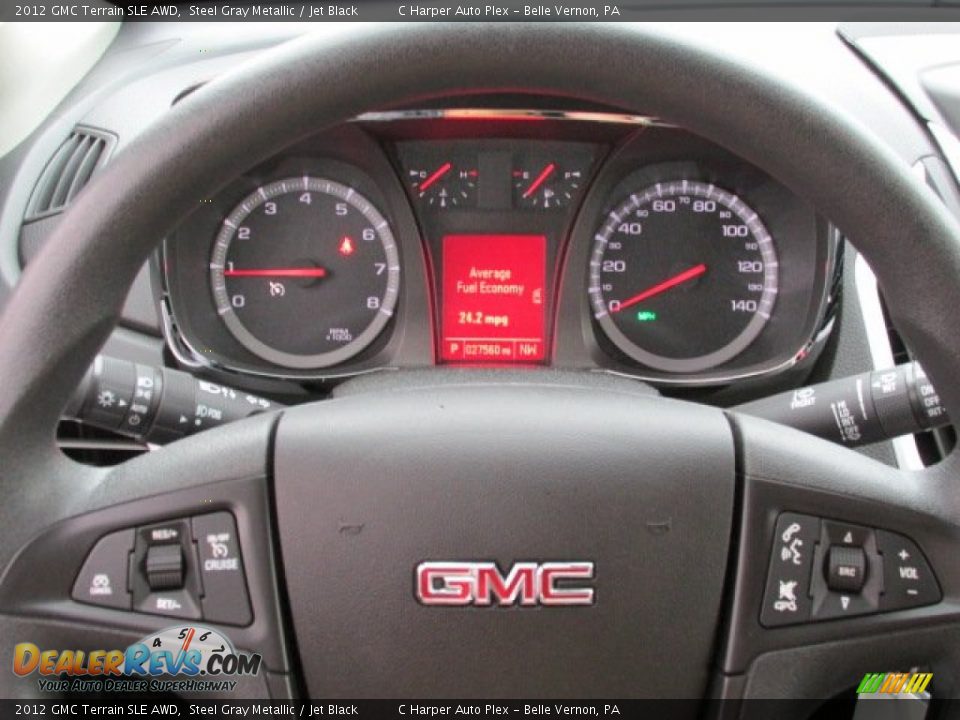 2012 GMC Terrain SLE AWD Steel Gray Metallic / Jet Black Photo #19