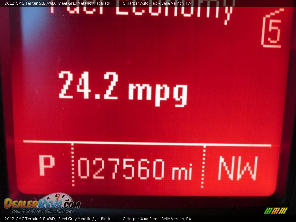 2012 GMC Terrain SLE AWD Steel Gray Metallic / Jet Black Photo #25