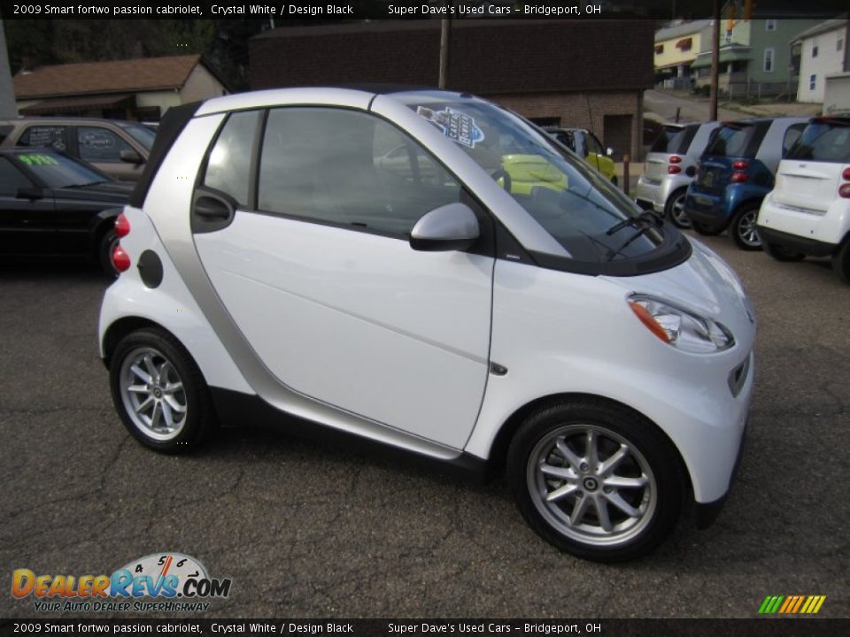 2009 Smart fortwo passion cabriolet Crystal White / Design Black Photo #1