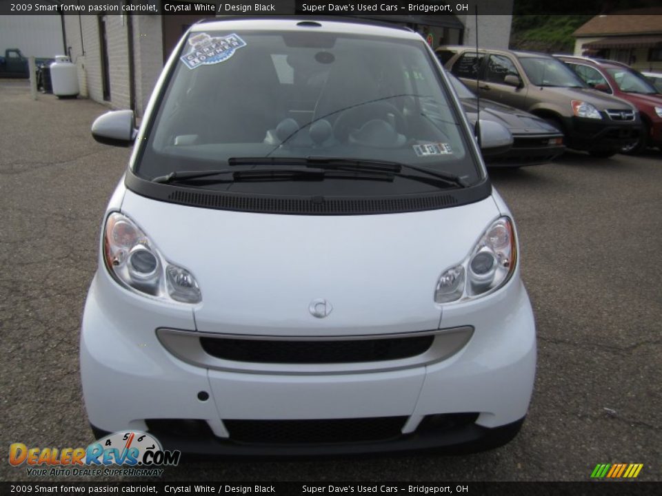 2009 Smart fortwo passion cabriolet Crystal White / Design Black Photo #3