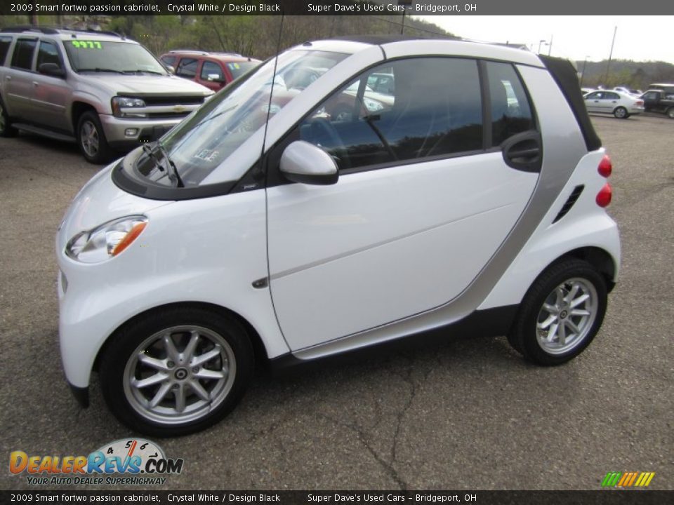 2009 Smart fortwo passion cabriolet Crystal White / Design Black Photo #5