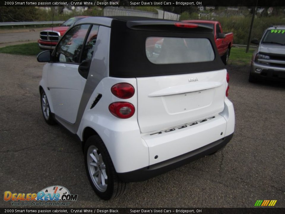 2009 Smart fortwo passion cabriolet Crystal White / Design Black Photo #7