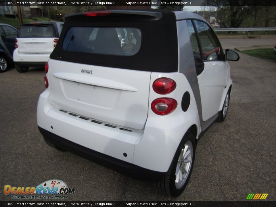 2009 Smart fortwo passion cabriolet Crystal White / Design Black Photo #9