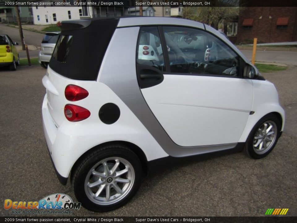 2009 Smart fortwo passion cabriolet Crystal White / Design Black Photo #10