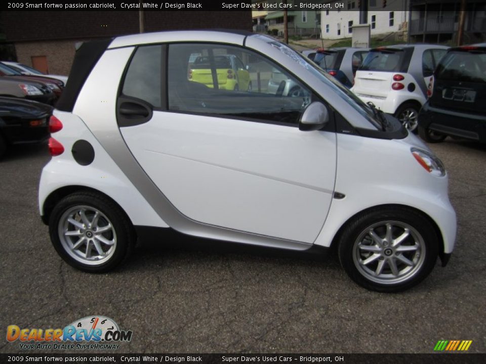 2009 Smart fortwo passion cabriolet Crystal White / Design Black Photo #11