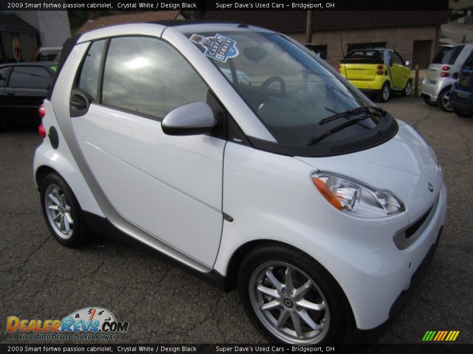 2009 Smart fortwo passion cabriolet Crystal White / Design Black Photo #12
