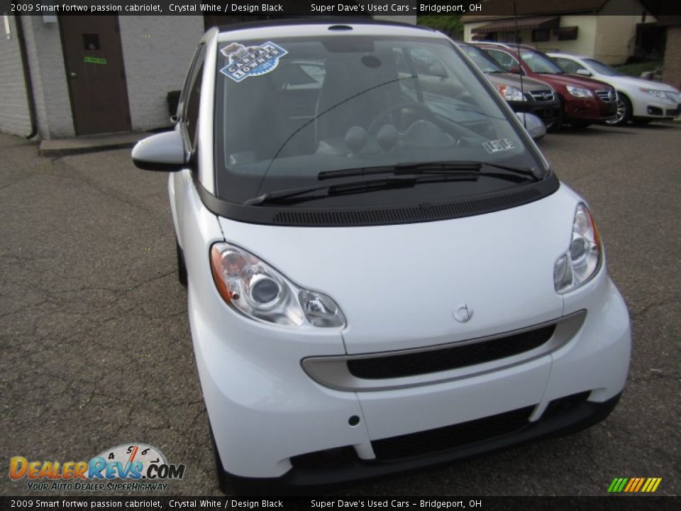 2009 Smart fortwo passion cabriolet Crystal White / Design Black Photo #13