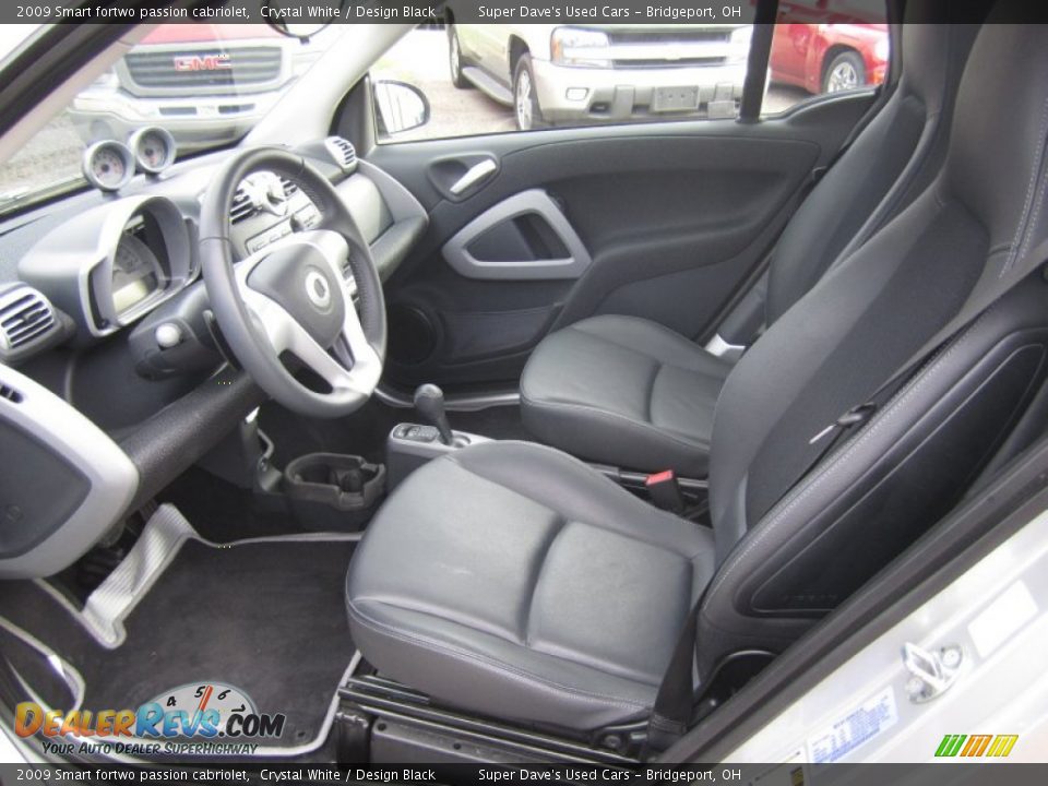 2009 Smart fortwo passion cabriolet Crystal White / Design Black Photo #14