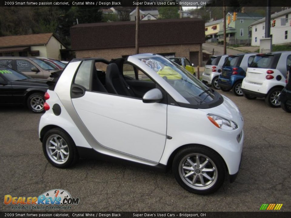 2009 Smart fortwo passion cabriolet Crystal White / Design Black Photo #19