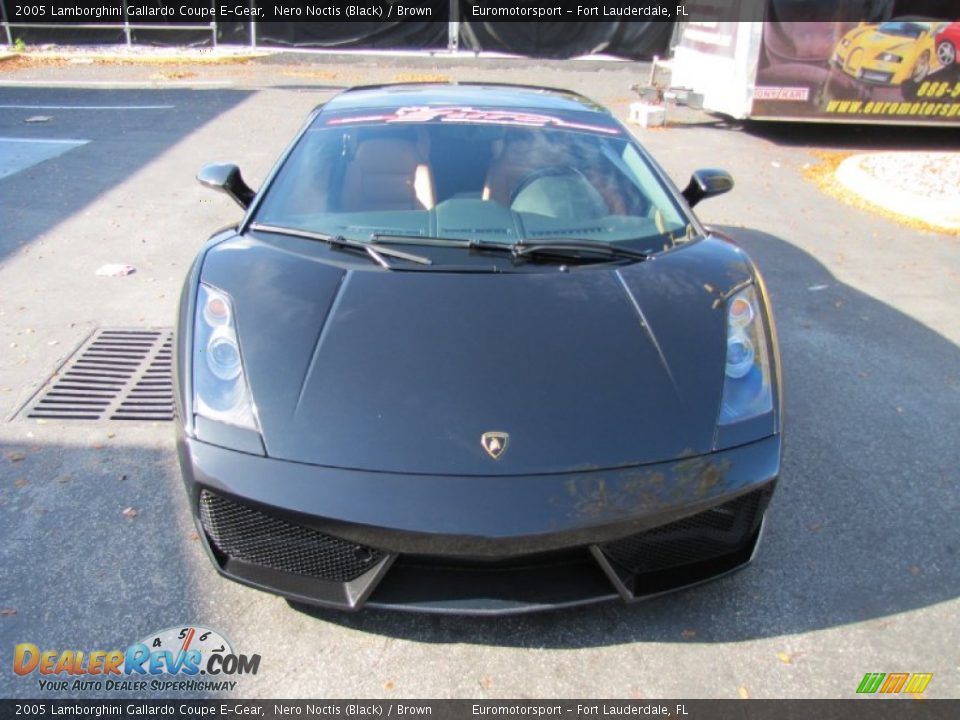 2005 Lamborghini Gallardo Coupe E-Gear Nero Noctis (Black) / Brown Photo #4