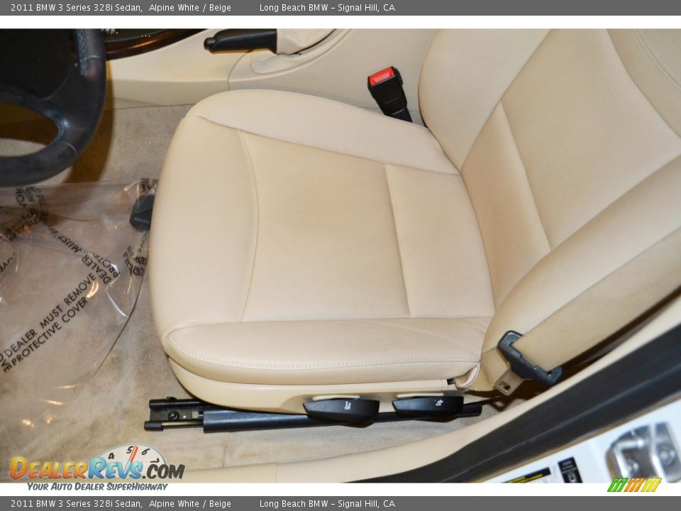 2011 BMW 3 Series 328i Sedan Alpine White / Beige Photo #12