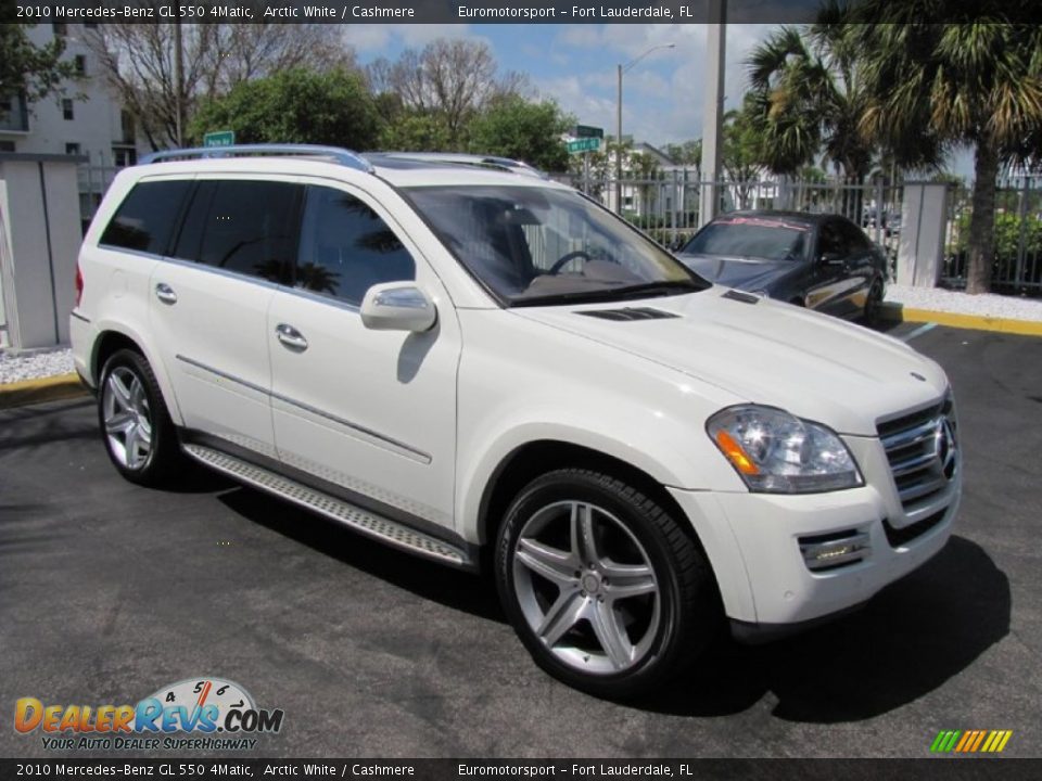 2010 Mercedes-Benz GL 550 4Matic Arctic White / Cashmere Photo #1