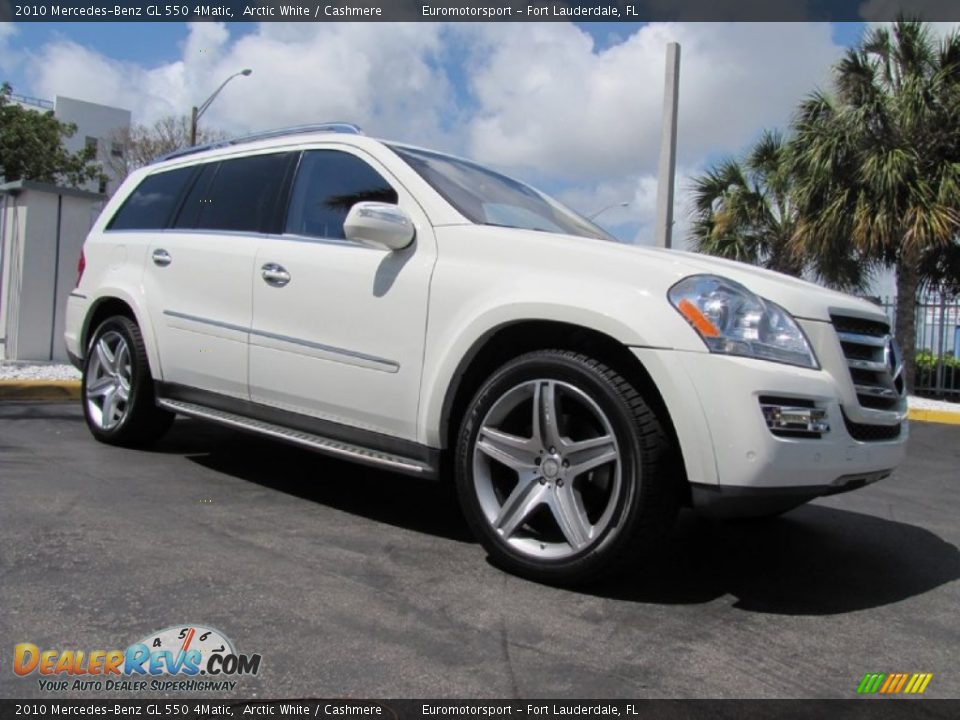 2010 Mercedes-Benz GL 550 4Matic Arctic White / Cashmere Photo #3