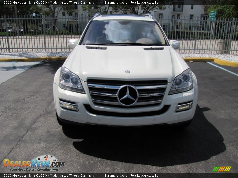2010 Mercedes-Benz GL 550 4Matic Arctic White / Cashmere Photo #4