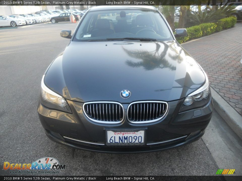 2010 BMW 5 Series 528i Sedan Platinum Grey Metallic / Black Photo #8