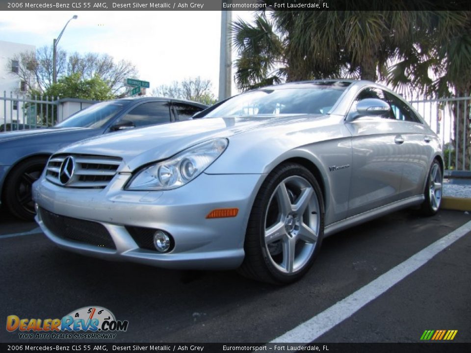 2006 Mercedes-Benz CLS 55 AMG Desert Silver Metallic / Ash Grey Photo #1