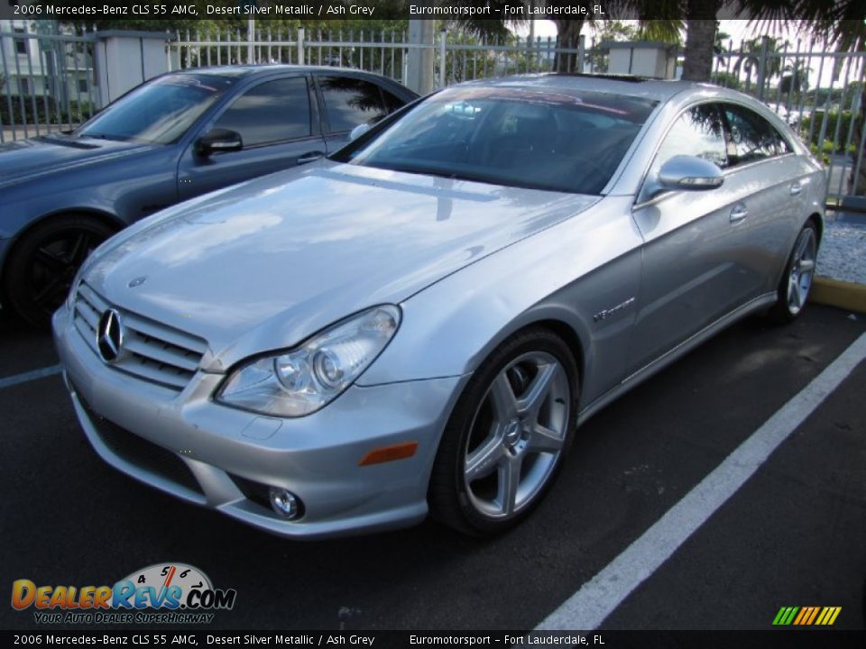 2006 Mercedes-Benz CLS 55 AMG Desert Silver Metallic / Ash Grey Photo #3
