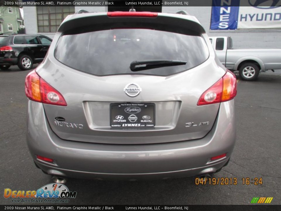 2009 Nissan Murano SL AWD Platinum Graphite Metallic / Black Photo #5